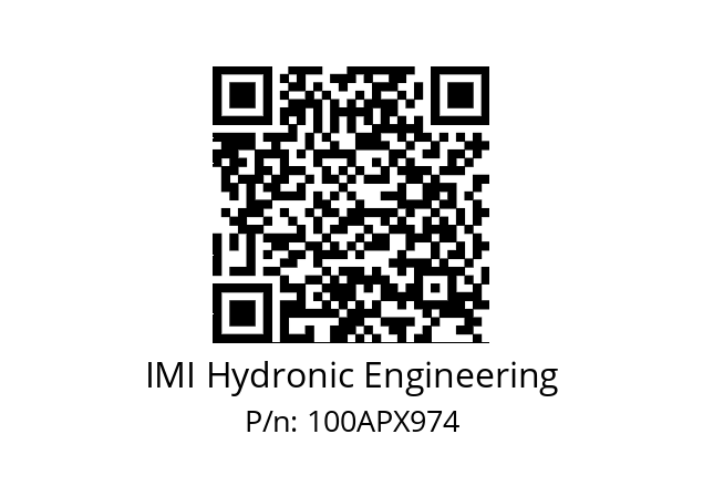   IMI Hydronic Engineering 100APX974