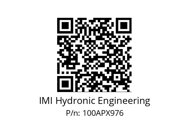   IMI Hydronic Engineering 100APX976