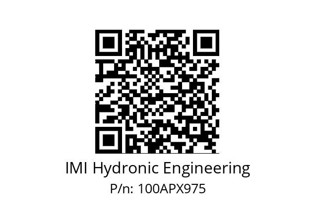   IMI Hydronic Engineering 100APX975