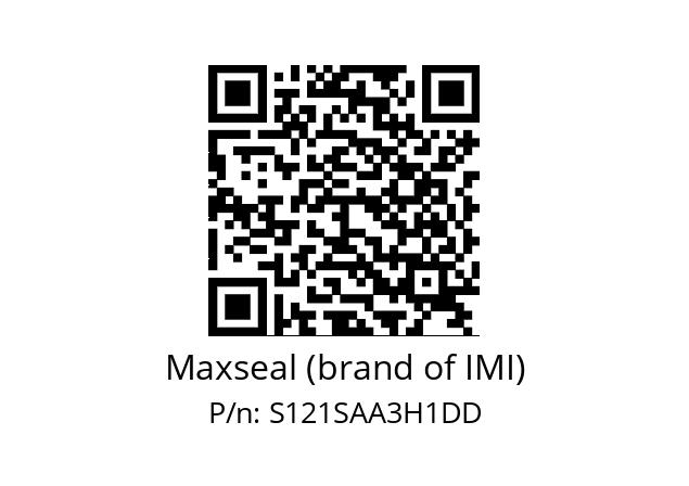   Maxseal (brand of IMI) S121SAA3H1DD