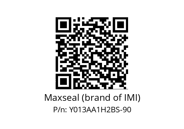   Maxseal (brand of IMI) Y013AA1H2BS-90