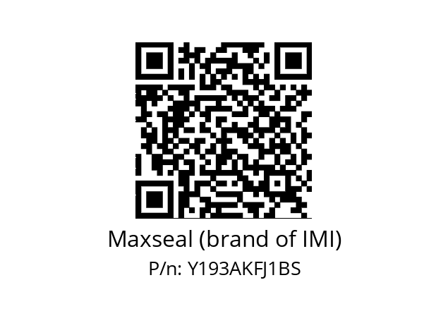   Maxseal (brand of IMI) Y193AKFJ1BS