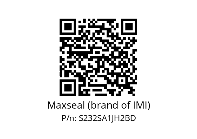   Maxseal (brand of IMI) S232SA1JH2BD