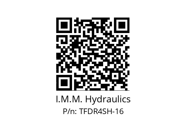   I.M.M. Hydraulics TFDR4SH-16