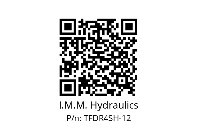   I.M.M. Hydraulics TFDR4SH-12