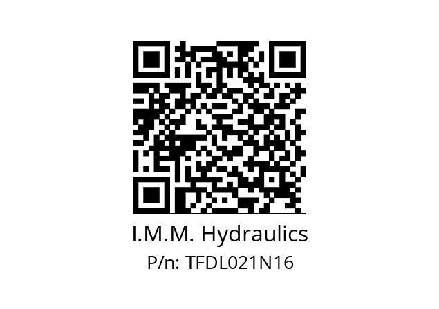   I.M.M. Hydraulics TFDL021N16