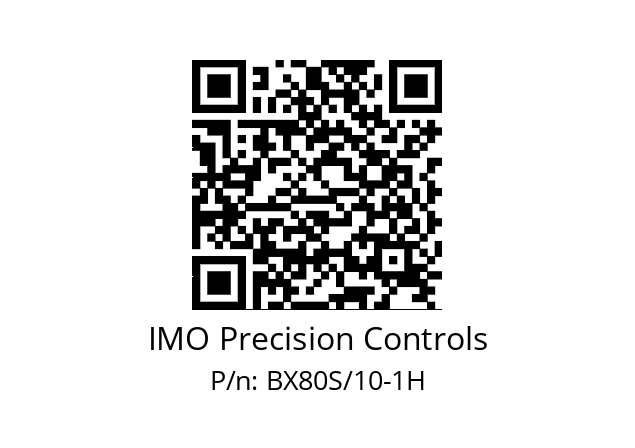   IMO Precision Controls BX80S/10-1H