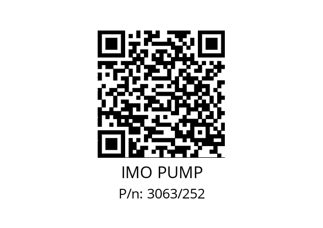   IMO PUMP 3063/252