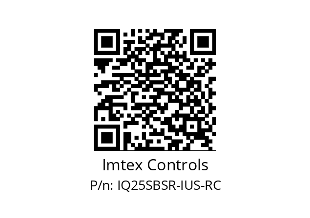   Imtex Controls IQ25SBSR-IUS-RC