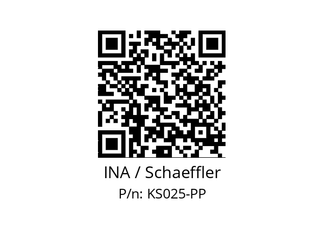   INA / Schaeffler KS025-PP