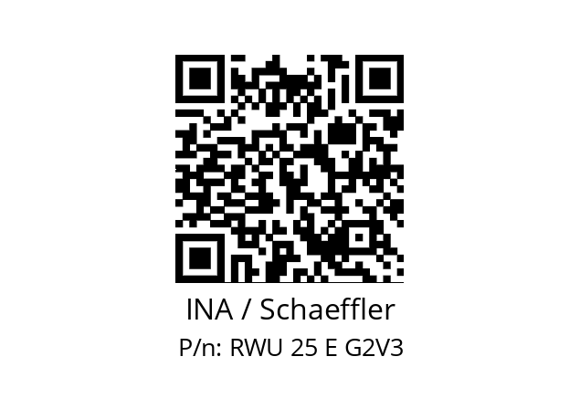   INA / Schaeffler RWU 25 E G2V3