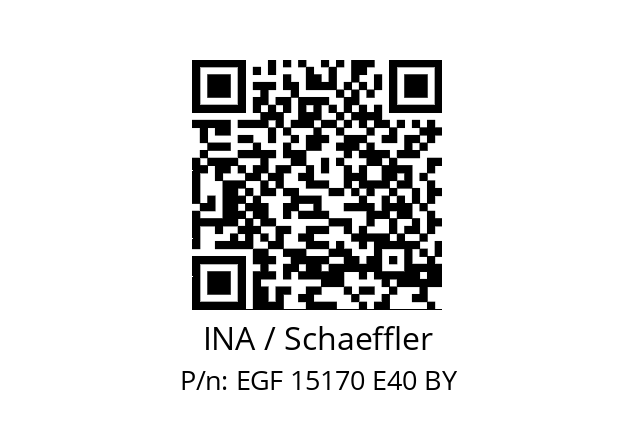   INA / Schaeffler EGF 15170 E40 BY