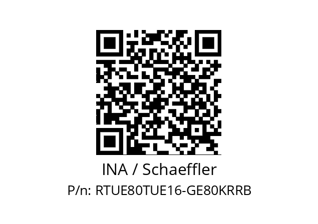   INA / Schaeffler RTUE80TUE16-GE80KRRB