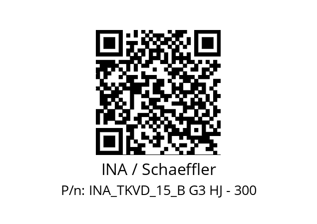   INA / Schaeffler INA_TKVD_15_B G3 HJ - 300