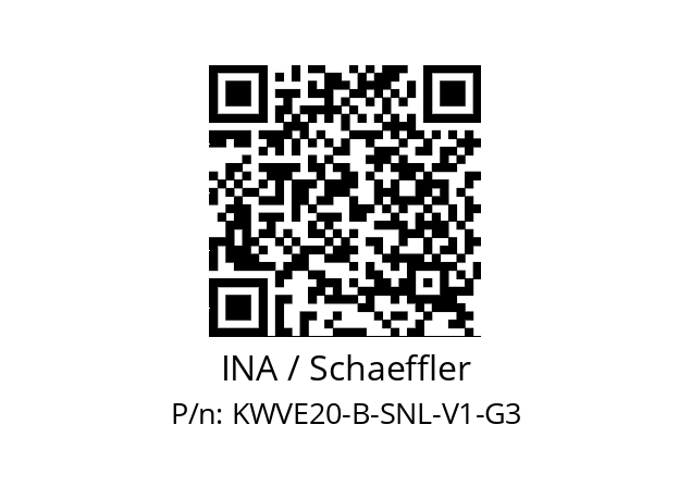   INA / Schaeffler KWVE20-B-SNL-V1-G3