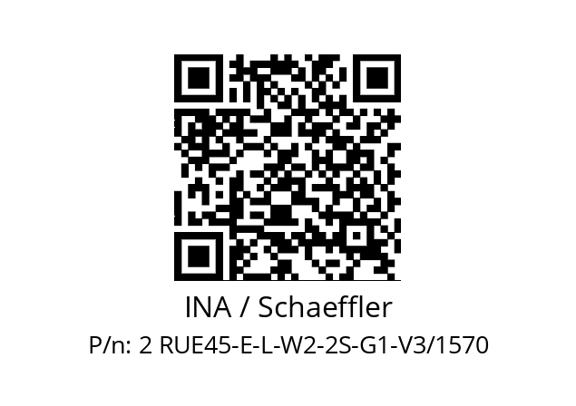   INA / Schaeffler 2 RUE45-E-L-W2-2S-G1-V3/1570