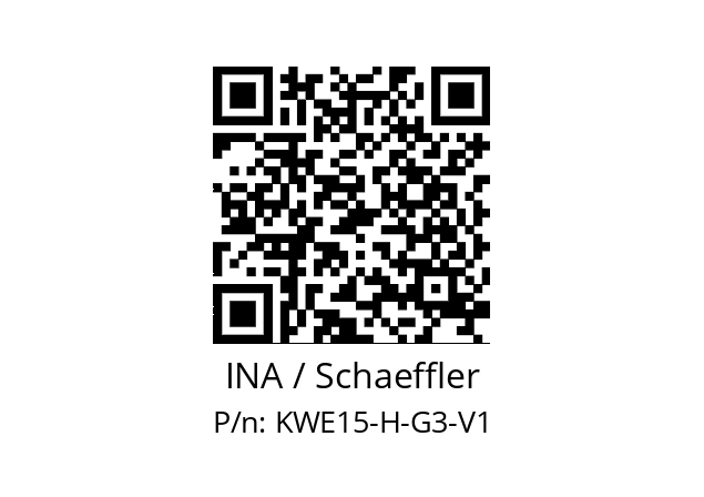   INA / Schaeffler KWE15-H-G3-V1