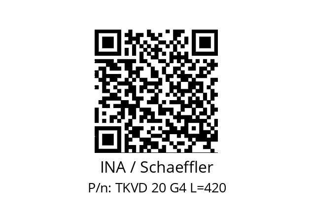   INA / Schaeffler TKVD 20 G4 L=420