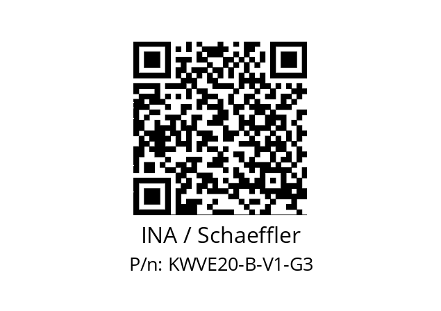   INA / Schaeffler KWVE20-B-V1-G3