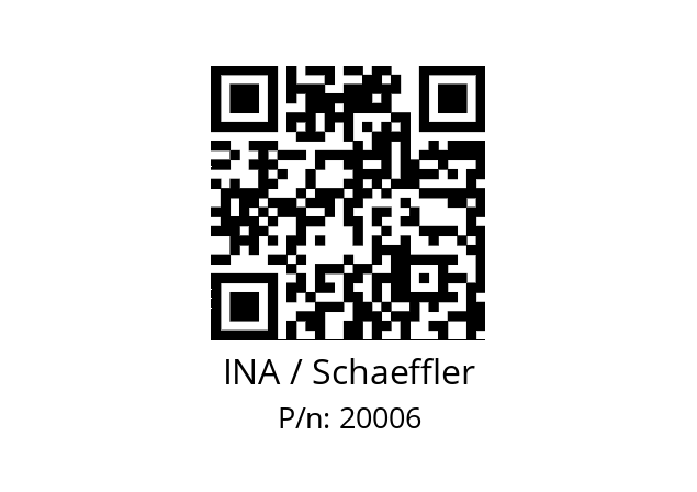   INA / Schaeffler 20006