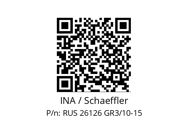   INA / Schaeffler RUS 26126 GR3/10-15