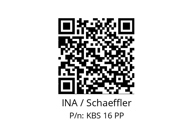   INA / Schaeffler KBS 16 PP