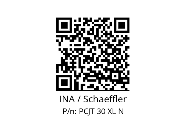   INA / Schaeffler PCJT 30 XL N