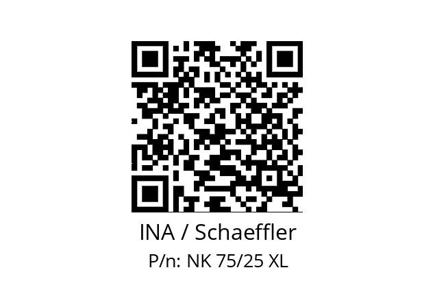   INA / Schaeffler NK 75/25 XL