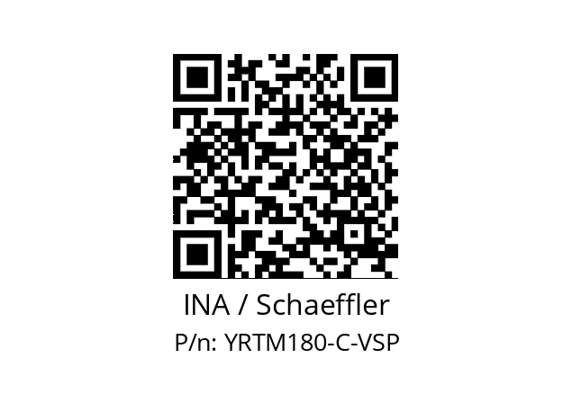   INA / Schaeffler YRTM180-C-VSP