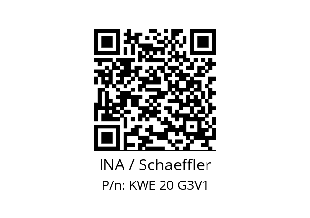   INA / Schaeffler KWE 20 G3V1