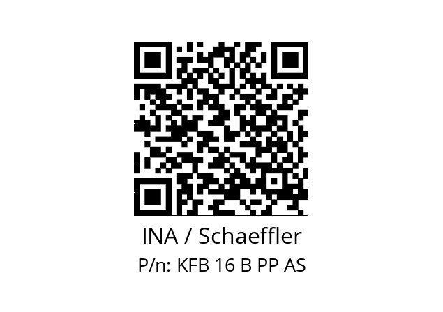   INA / Schaeffler KFB 16 B PP AS