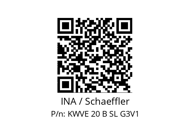   INA / Schaeffler KWVE 20 B SL G3V1