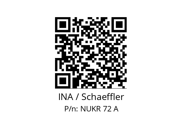   INA / Schaeffler NUKR 72 A