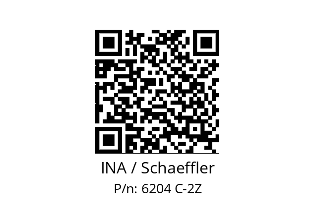   INA / Schaeffler 6204 C-2Z