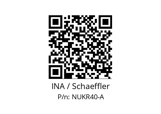   INA / Schaeffler NUKR40-A