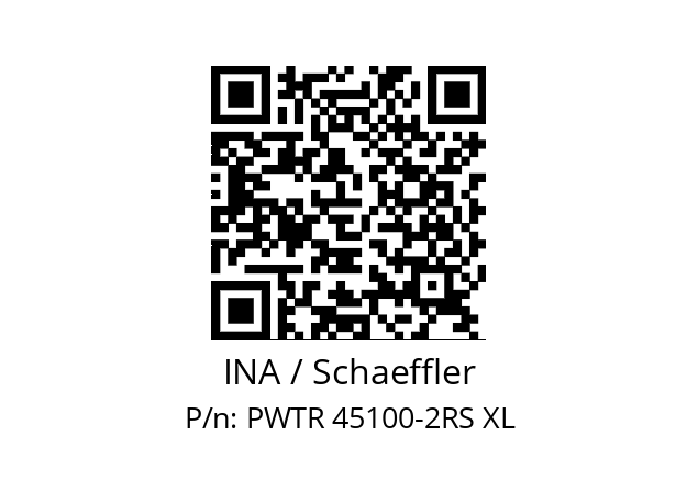   INA / Schaeffler PWTR 45100-2RS XL