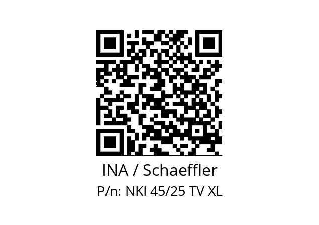   INA / Schaeffler NKI 45/25 TV XL