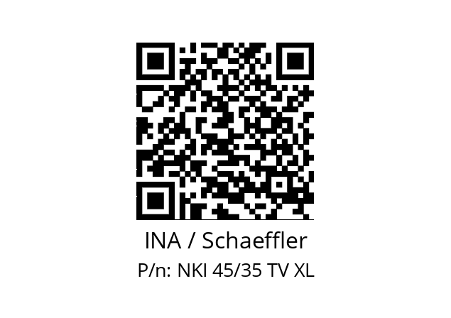   INA / Schaeffler NKI 45/35 TV XL