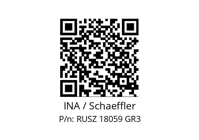   INA / Schaeffler RUSZ 18059 GR3