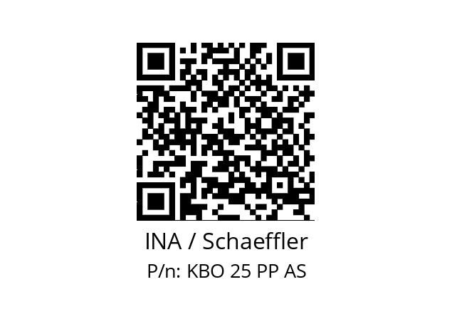   INA / Schaeffler KBO 25 PP AS