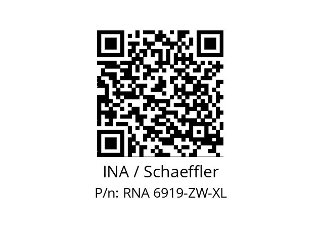   INA / Schaeffler RNA 6919-ZW-XL