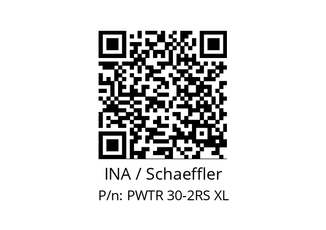   INA / Schaeffler PWTR 30-2RS XL