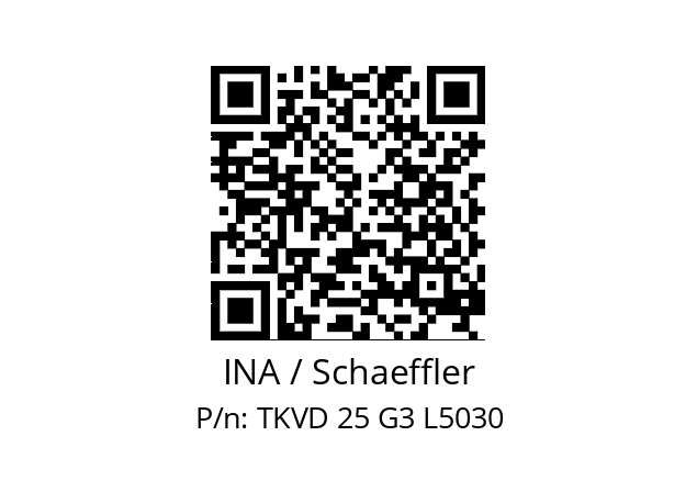   INA / Schaeffler TKVD 25 G3 L5030