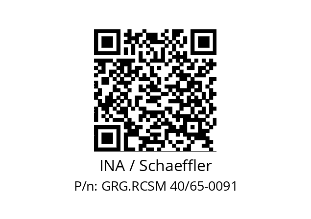   INA / Schaeffler GRG.RCSM 40/65-0091