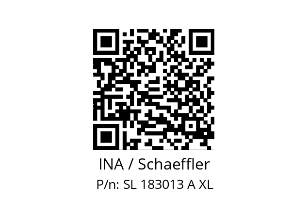   INA / Schaeffler SL 183013 A XL