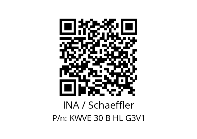   INA / Schaeffler KWVE 30 B HL G3V1