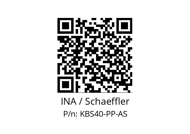   INA / Schaeffler KBS40-PP-AS