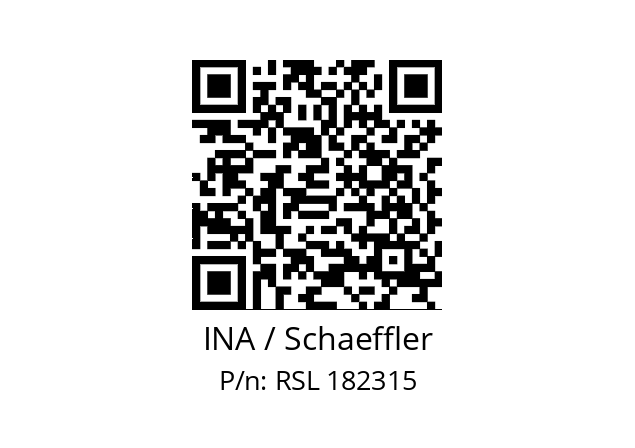   INA / Schaeffler RSL 182315