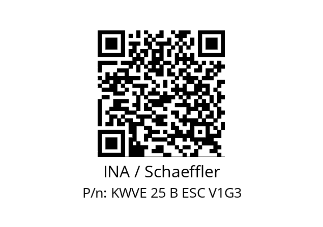   INA / Schaeffler KWVE 25 B ESC V1G3