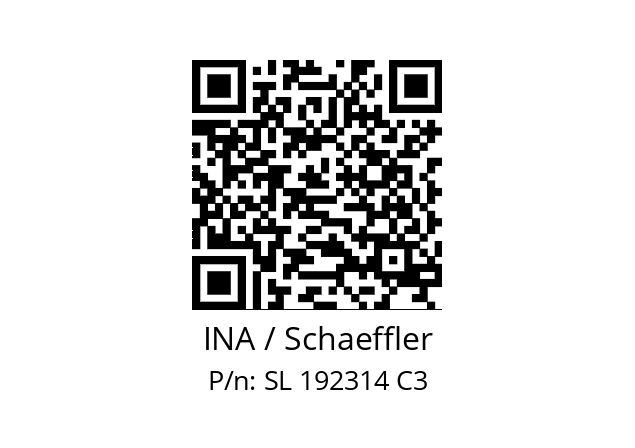   INA / Schaeffler SL 192314 C3